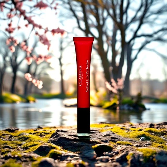 Clarins Paris Velvet Lip Perfector in 03 Velvet Red - Picture 1 of 14
